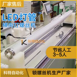 大型LED燈管燈頭橫向自動打螺絲機 圓頭內(nèi)六角螺絲2頭同時擰螺絲設(shè)備